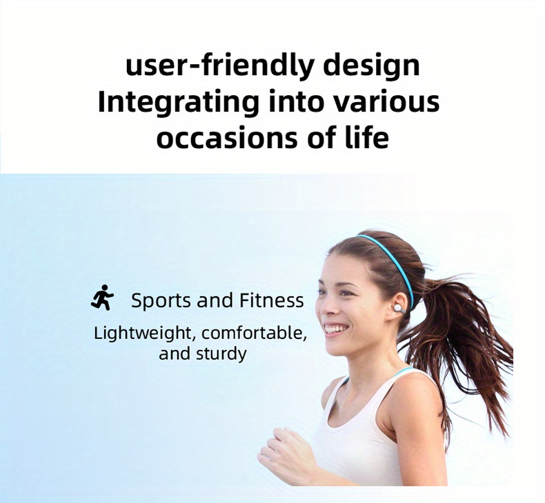 single ear air conduction headphone fasion open clip on wireless earphone comfortable to wear long battery life wireless earphone details 9