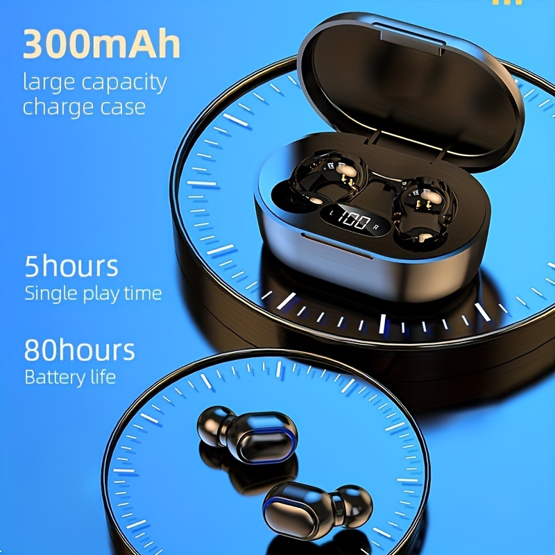 tws wireless headphones touch real stereo led lights flash lights live show super cool headphones boyfriend and girlfriend birthday gifts easter halloween christmas gifts for ios android phone details 3