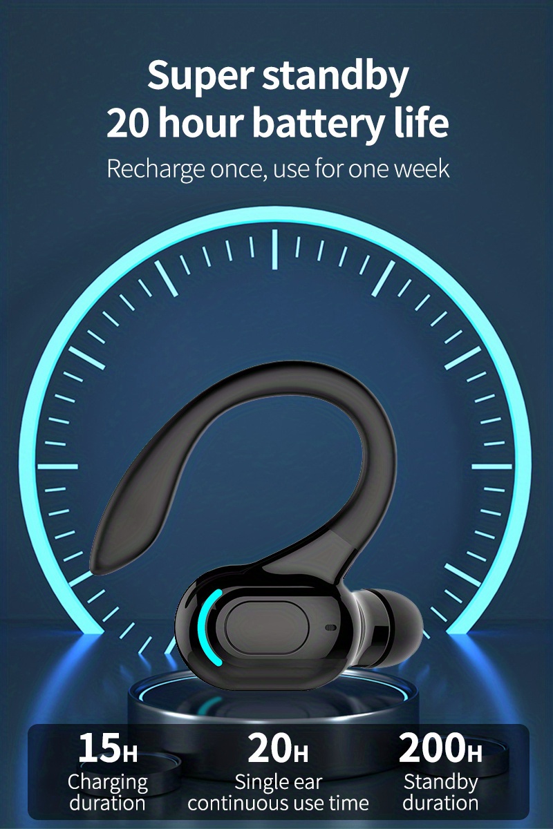 tdx true wireless stereo headphones waterproof noise reduction bt 5 2 version super high standby life details 2