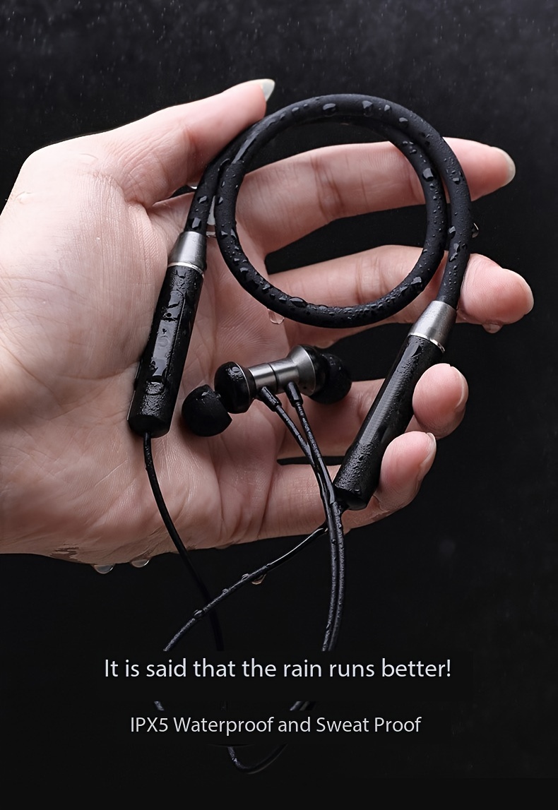 neckband wireless sports headset large capacity battery long life compact and lightweight suitable for running fitness compatible with all mobile phones suitable for students boys and girls birthday gifts holiday gifts headphones details 1