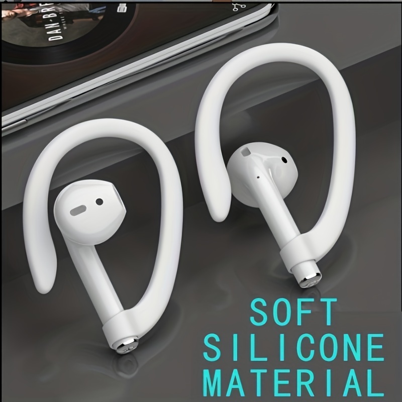 silicone ear hooks compatible with airpods 1 2 3 pro and pro 2 anti slip sports ear hooks for airpods 1 2 3 pro and pro 2 transparent details 1