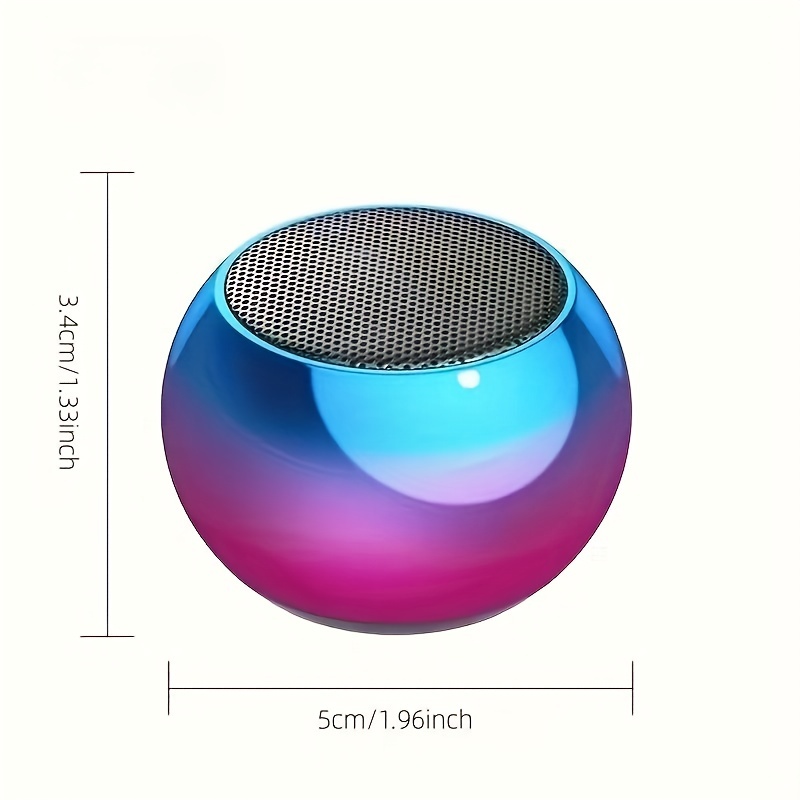 wireless speaker colorful stereo sound high volume outdoor portable home mini bass speaker tws music player mini portable solid color subwoofer loud speaker details 4