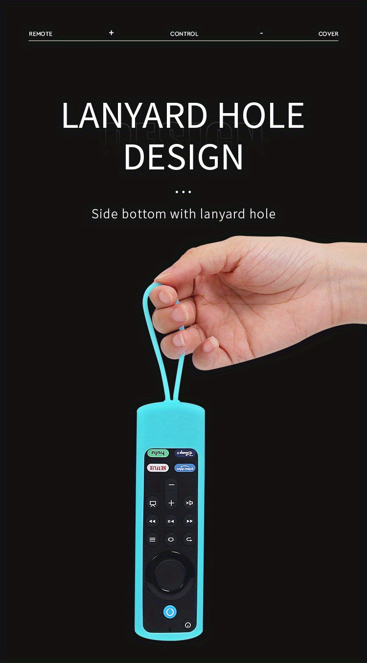 silicone protective cover case for fire tv stick 4k tv stick remote controller details 5