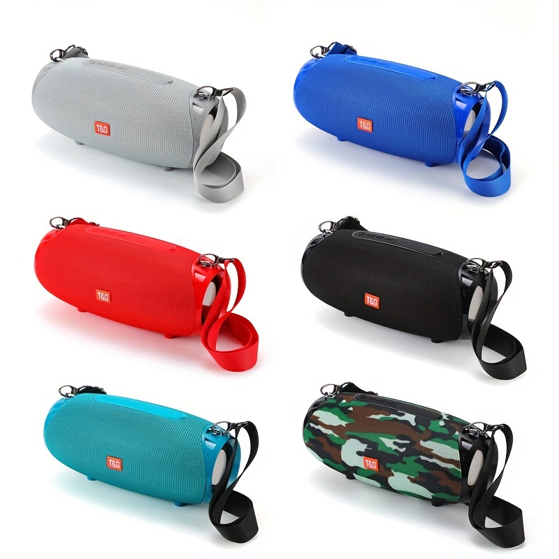 tg534 portable wireless stereo outdoor speaker with dual speakers waterproof for life tws stereo subwoofer hands free call fm for tf card u disk for mobile phone tablet tv music speaker plug in card u disk gift for friends details 0