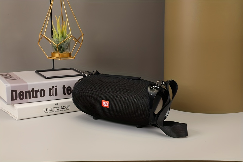 tg534 portable wireless stereo outdoor speaker with dual speakers waterproof for life tws stereo subwoofer hands free call fm for tf card u disk for mobile phone tablet tv music speaker plug in card u disk gift for friends details 18