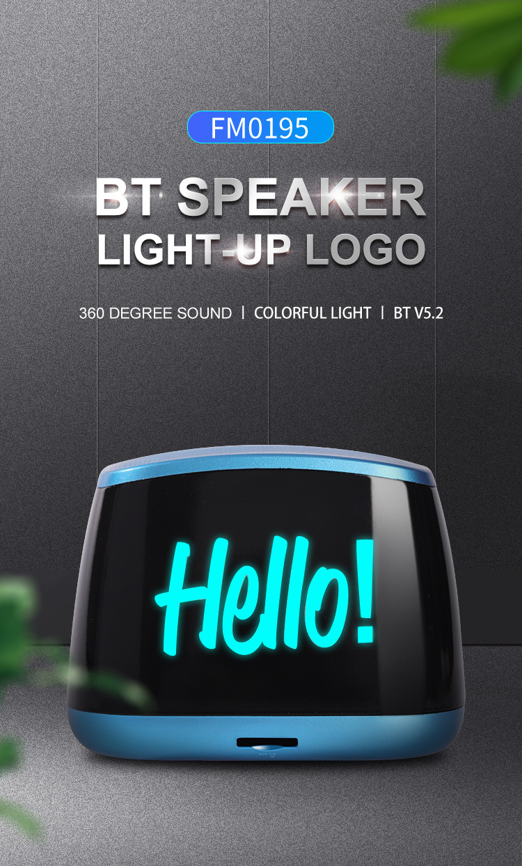 Large Battery Capacity 1200MAH Wireless 5.2 Playback + Memory Card + TWS In-box Portable Plug-in Card Mobile Phone Voice Broadcast Mini Wireless Wireless Speaker details 0