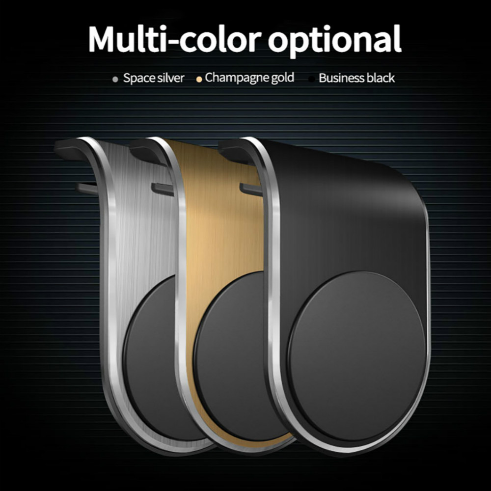 magnetic phone car holder with 2 pieces of iron rotation braccket air vent magnet mount smartphone phone holder in car for iphone samsung details 3