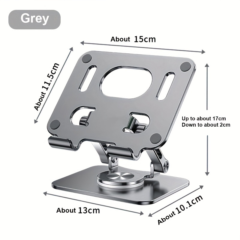 360 tablet desk mobile phone holder adjustable aluminum alloy desktop holder foldable for iphone for ipad for laptop for samsung details 10