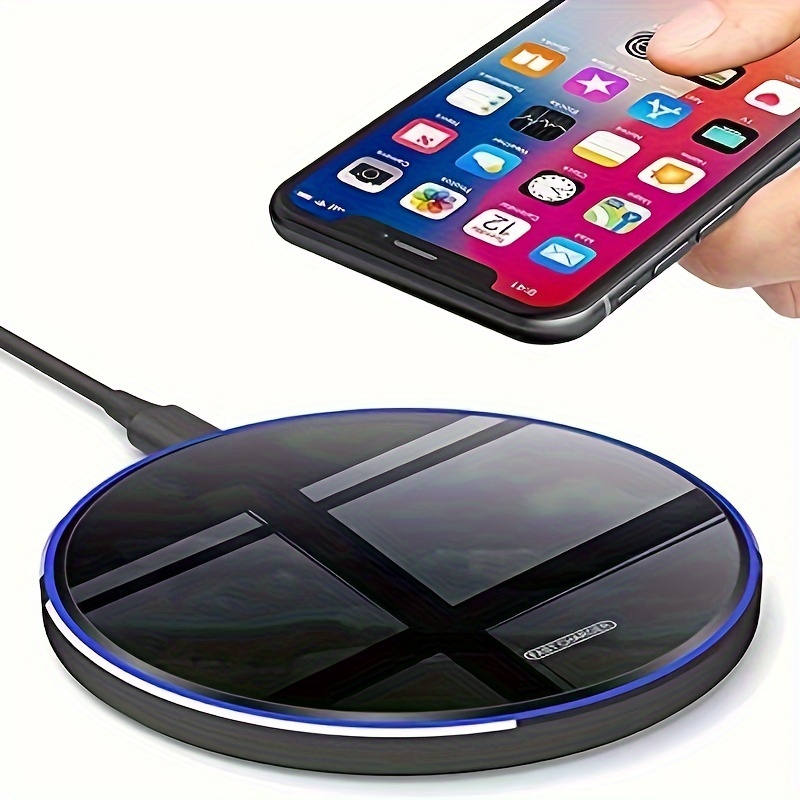wireless charger qi 15w max fast wireless charging pad with usb c cable compatible with samsung galaxy s22 s21 s21 ultra s21plus s20 fe s10 note 20 10 google piexl 5 lg velvet 5 details 0