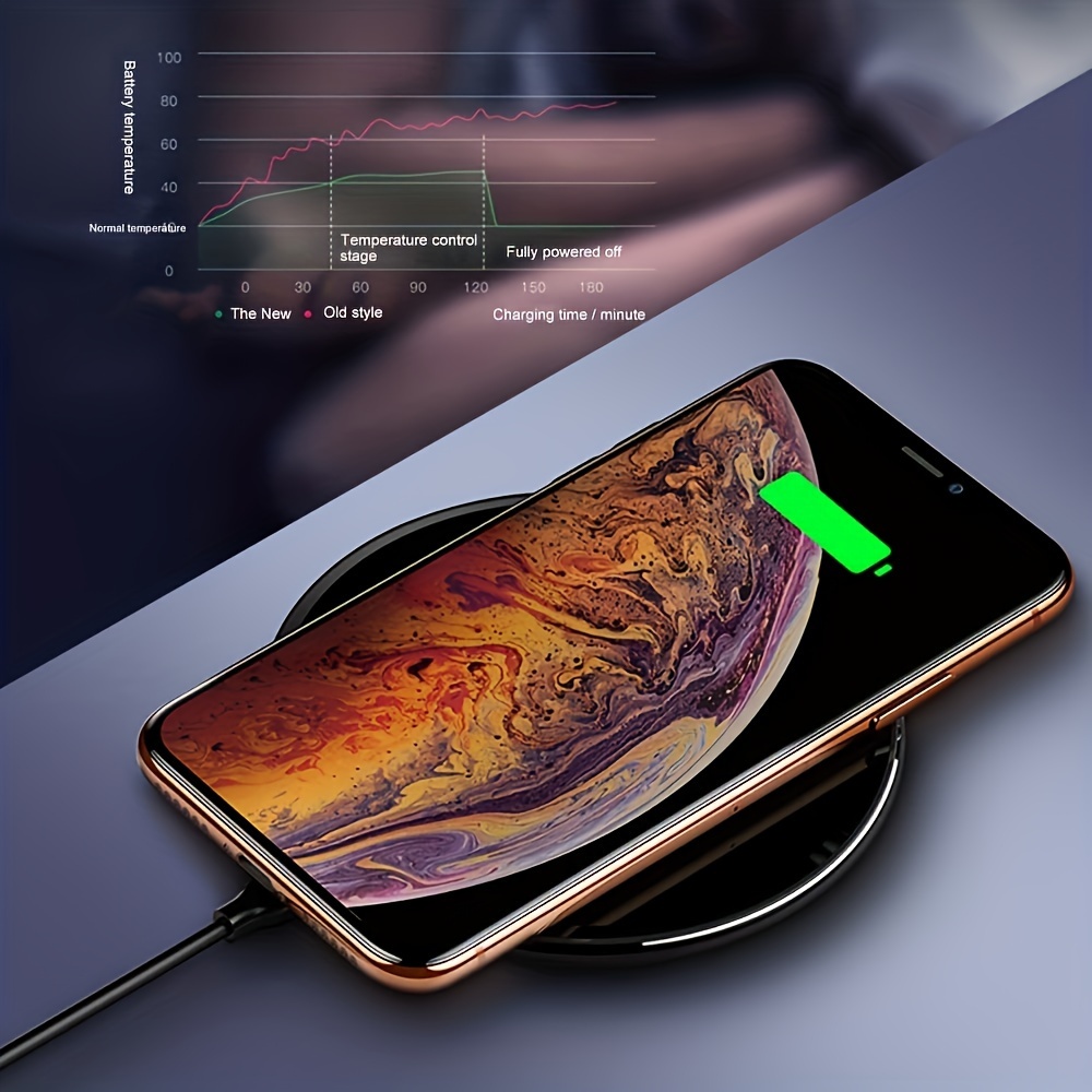 wireless charger qi 15w max fast wireless charging pad with usb c cable compatible with samsung galaxy s22 s21 s21 ultra s21plus s20 fe s10 note 20 10 google piexl 5 lg velvet 5 details 1