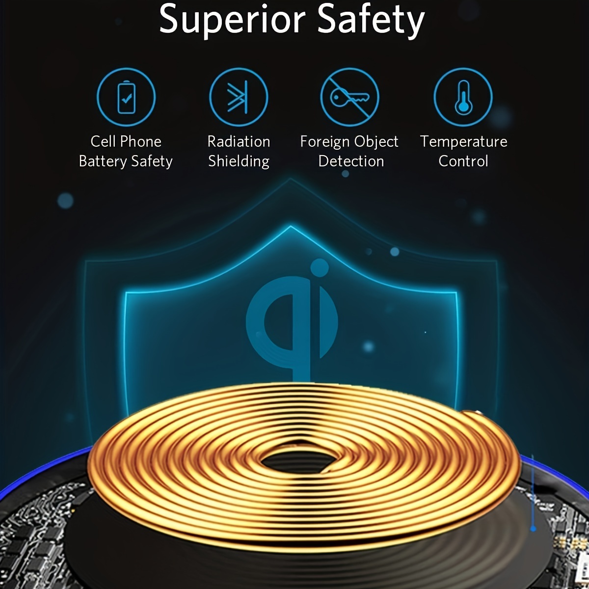 wireless charger qi 15w max fast wireless charging pad with usb c cable compatible with samsung galaxy s22 s21 s21 ultra s21plus s20 fe s10 note 20 10 google piexl 5 lg velvet 5 details 3