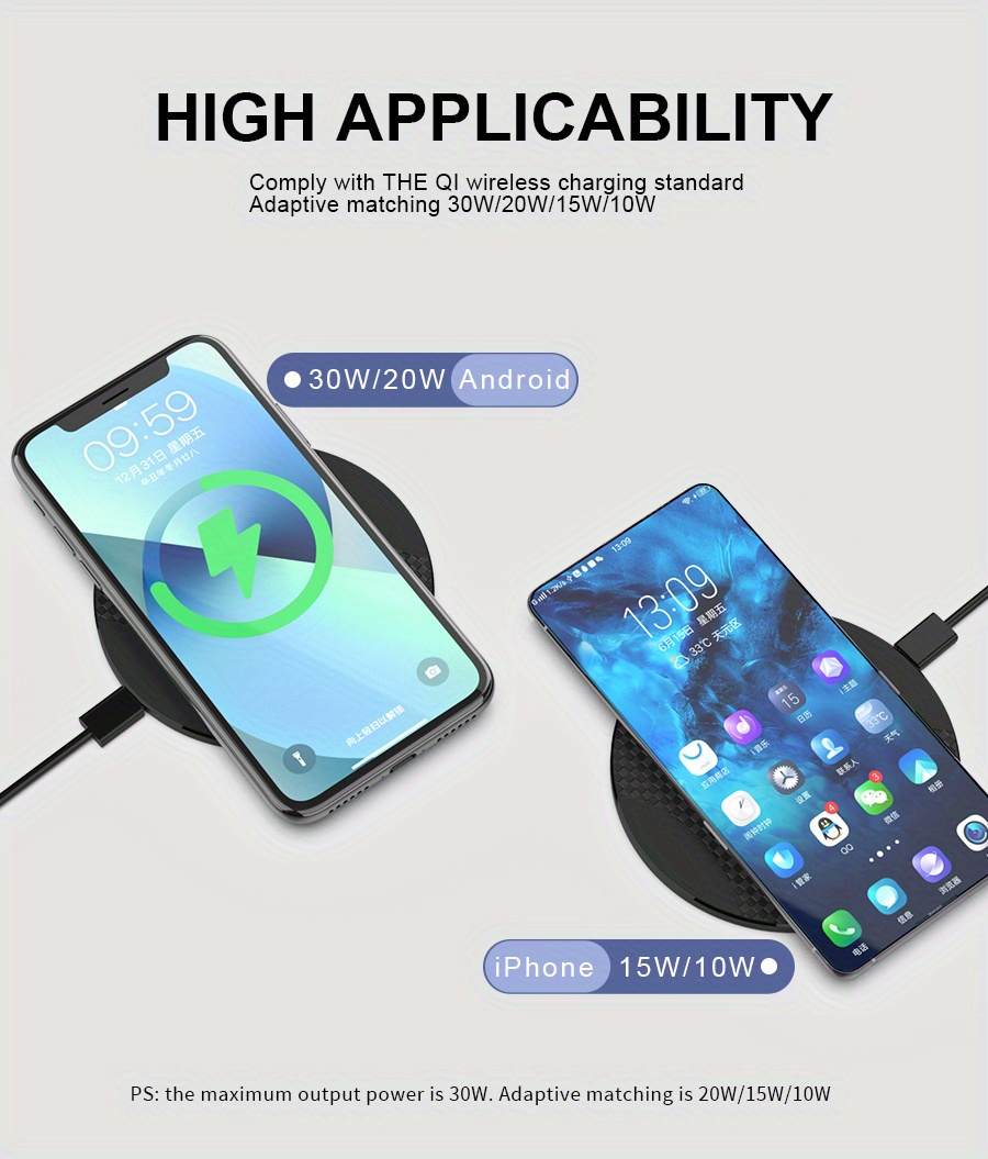 y9 desktop disc wireless charger 10w fast wireless charger for iphone 14 13 12 11 xr xsmax x 8 plus for samsung galaxy s23 s22 s21 s20 s10 s9 details 4