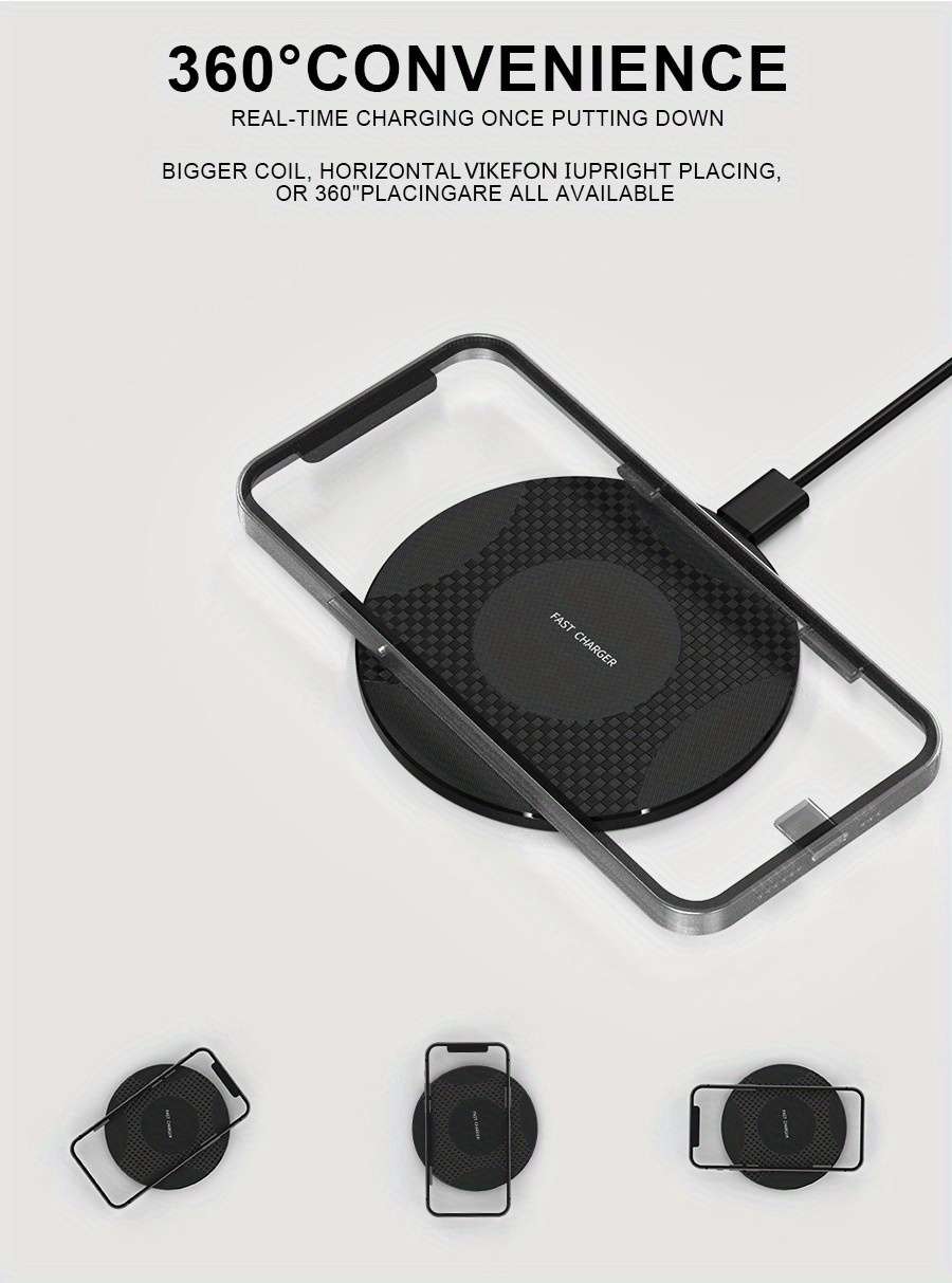y9 desktop disc wireless charger 10w fast wireless charger for iphone 14 13 12 11 xr xsmax x 8 plus for samsung galaxy s23 s22 s21 s20 s10 s9 details 6