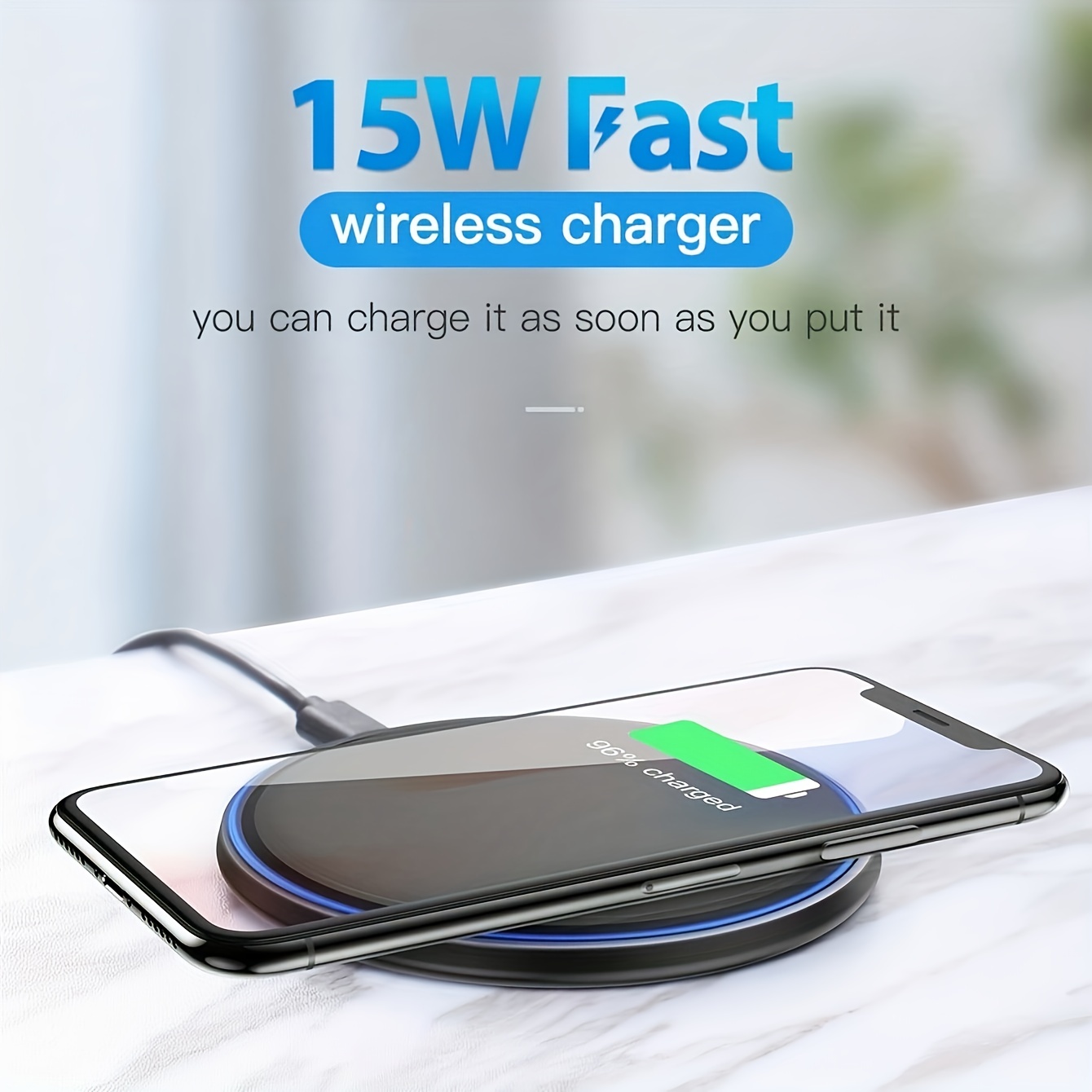 15w wireless charger for iphone 15 14 13 12 pro max mini 11 xs xr x 8 plus airpods 3 fast wireless charging pad for samsung galaxy s23 s23 ultra s22 s22 s22 ultra s21 s21 s21 utral s20 s20 s10 s10 s9 s9 s8 s8 note 20 10 z fold z flip details 0
