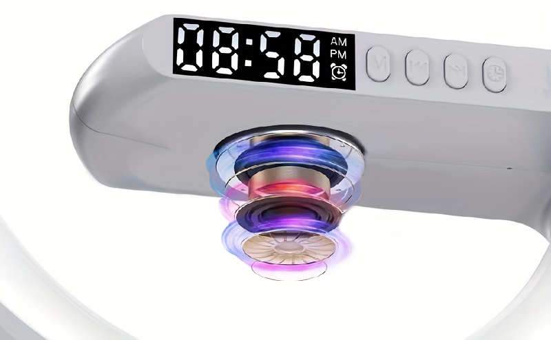 mini multifunction wireless charger pad stand speakers tf rgb night light fast charging station for iphone14 13 12 for samsung for xiaomi details 4