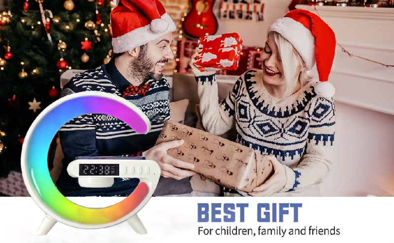 mini multifunction wireless charger pad stand speakers tf rgb night light fast charging station for iphone14 13 12 for samsung for xiaomi details 13
