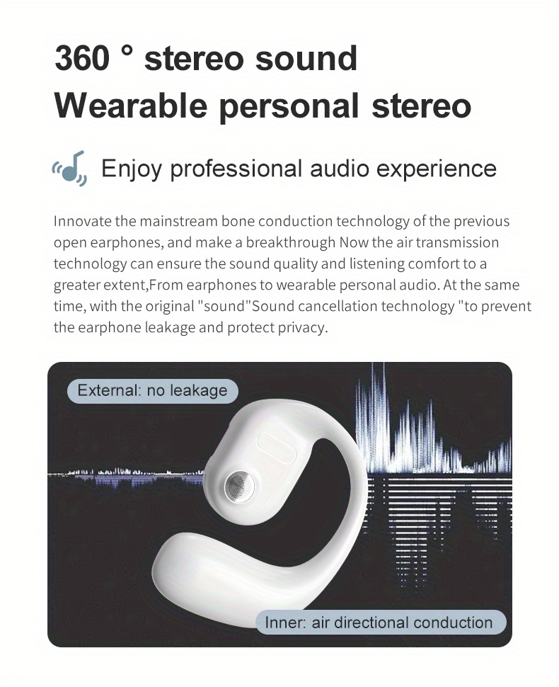 premium wireless earbuds control music phone calls volume with built in remote wireless headphones compatible with iphone android devices details 4