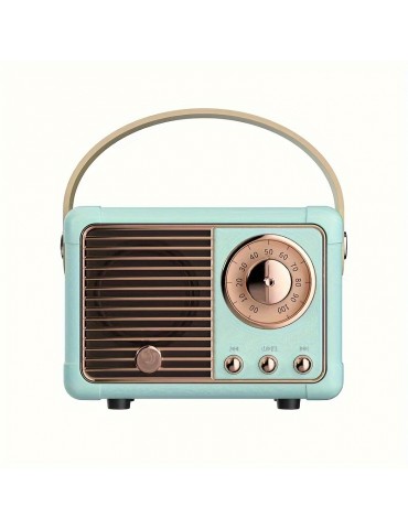 Retro Wireless Speaker, Vintage Decor, Small Wireless Speaker, Cute Old Fashion Style For Kitchen Desk Bedroom Office Party Outdoor For Android Devices
