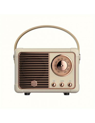 Retro Wireless Speaker, Vintage Decor, Small Wireless Speaker, Cute Old Fashion Style For Kitchen Desk Bedroom Office Party Outdoor For Android Devices
