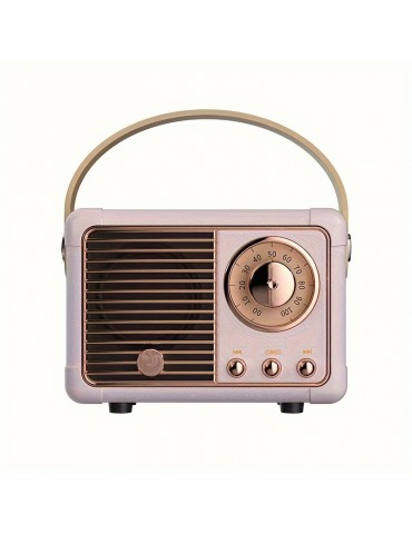 Retro Wireless Speaker, Vintage Decor, Small Wireless Speaker, Cute Old Fashion Style For Kitchen Desk Bedroom Office Party Outdoor For Android Devices