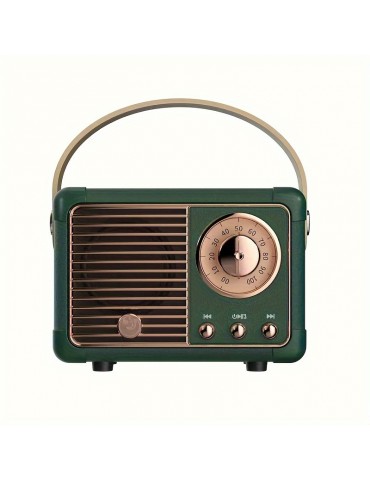 Retro Wireless Speaker, Vintage Decor, Small Wireless Speaker, Cute Old Fashion Style For Kitchen Desk Bedroom Office Party Outdoor For Android Devices