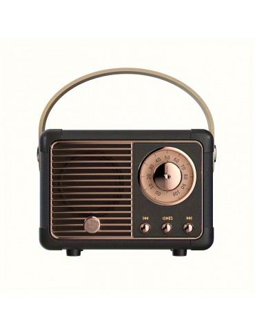 Retro Wireless Speaker, Vintage Decor, Small Wireless Speaker, Cute Old Fashion Style For Kitchen Desk Bedroom Office Party Outdoor For Android Devices