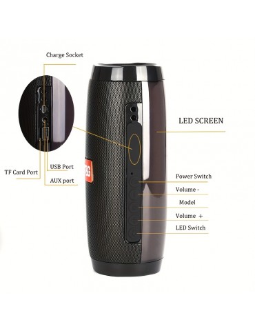 TG-157 Wireless Speaker Colorful LED Lights Subwoofer Mobile Phone Audio Card USB Flash Disk