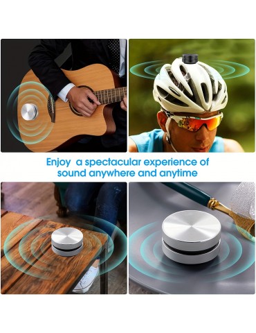 Wireless Mini Speaker Bone Conduction Portable Wireless Speaker Stereo Bass Sound Creative Portable Speaker Mini Size Music Player For Home,Outdoor,Travel (Black)