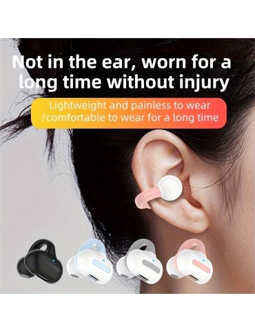 Single Ear Air Conduction Headphone, Fasion Open Clip-on Wireless Earphone, Comfortable To Wear, Long Battery Life Wireless Earphone