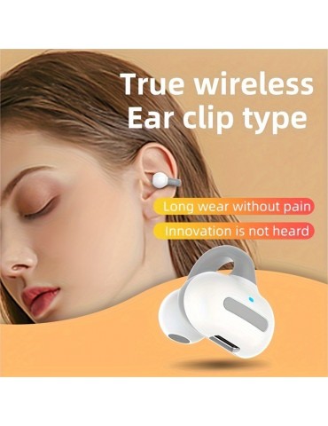 Single Ear Air Conduction Headphone, Fasion Open Clip-on Wireless Earphone, Comfortable To Wear, Long Battery Life Wireless Earphone
