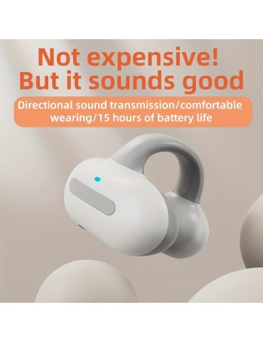 Single Ear Air Conduction Headphone, Fasion Open Clip-on Wireless Earphone, Comfortable To Wear, Long Battery Life Wireless Earphone