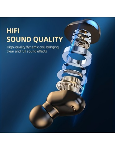TWS Wireless Headphones Touch Real Stereo LED Lights Flash Lights Live Show, Super Cool Headphones, Boyfriend And Girlfriend Birthday Gifts, Easter Halloween Christmas Gifts, For IOS, Android Phone