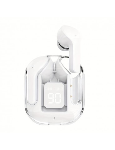 New Power Display In-ear Headset Transparent Space Capsule Noise Reduction TWS In-ear Wireless Earphone