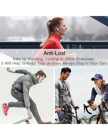 For AirPods Silicone Ear Hooks Compatible With AirPods 1, 2, 3, Pro And Pro 2, Anti-Slip Sports Ear Hooks For AirPods 1, 2, 3, Pro And Pro 2 - Transparent