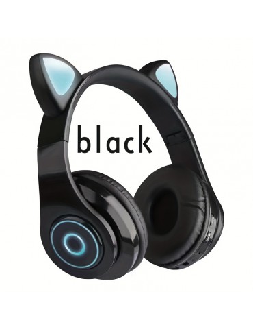Cat Ear Wireless Headphones - Enjoy Music, Games And More With All Your Smartphone Noise Cancelling Technology