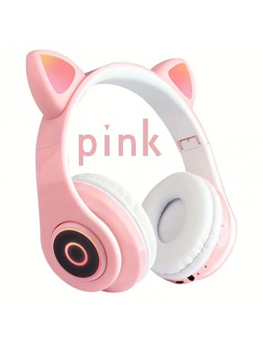 Cat Ear Wireless Headphones - Enjoy Music, Games And More With All Your Smartphone Noise Cancelling Technology