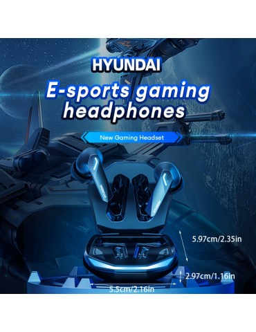 Hyundai GM2PRO In-Ear Earphones Wireless Battery Endurance Music White Microphone