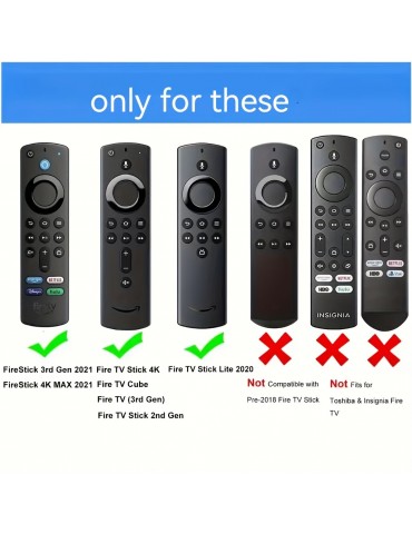 Silicone Protective Cover Case For Fire Tv Stick 4k Tv Stick Remote Controller