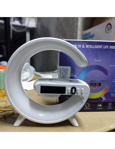 Wireless Speakers With Wireless Fast Charging, RGB Light, Sunrise Alarm Clock & Wake Up Light - Perfect For Bedrooms!