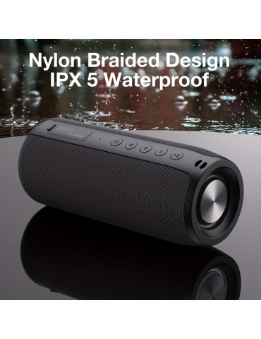 20W Wireless Speakers, Outdoor Portable Subwoofer Speaker Waterproof IPX 5, Wireless Speaker, Dual Pairing,1800mAh Battery, 6 Hours Playtime Loud Stereo, Booming Bass