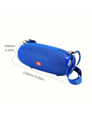 TG534 Portable Wireless Stereo Outdoor Speaker With Dual Speakers, Waterproof For Life, TWS Stereo Subwoofer Hands-Free Call/FM/TF Card/U Disk, For Mobile Phone/Tablet/TV, Music Speaker Plug-in Card U Disk Gift For Friends