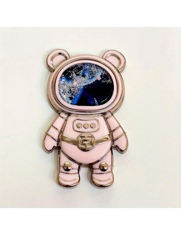 Quicksand Astronaut Bracket Foldable Mobile Phone Case Bracket Cute Quicksand Pattern Multicolor Mobile Phone Case Universal Bracket Gift For Birthday/Easter/President's Day/Boy/Girlfriend