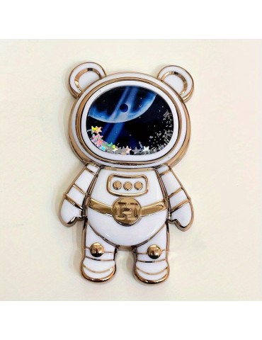 Quicksand Astronaut Bracket Foldable Mobile Phone Case Bracket Cute Quicksand Pattern Multicolor Mobile Phone Case Universal Bracket Gift For Birthday/Easter/President's Day/Boy/Girlfriend