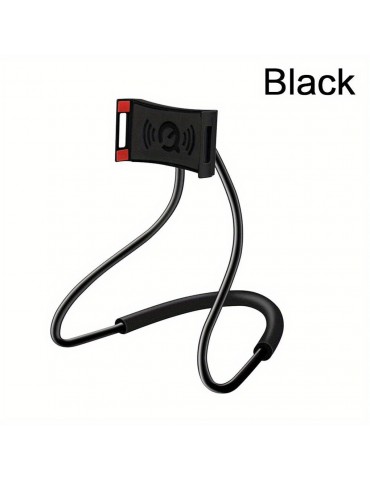 Retractable Neck Hanging Selfie Pole Stand Adjustable 360Â° Free Rotation Bracket Universal Desktop Bed Car Lazy Mobile Holder