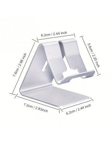 New Mobile Phone Bracket Aluminum Alloy Desktop Bracket Tablet Lazy Charging Mobile Phone Holder Gift Fixed Metal Bracket