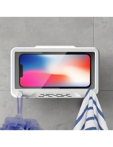 Bathroom Waterproof Mobile Phone Holder Bathing Watch TV Tracking Watching Video Mobile Phone Touch Screen Toilet Waterproof Mobile Phone Box Can Hang Things Mobile Phone Holder
