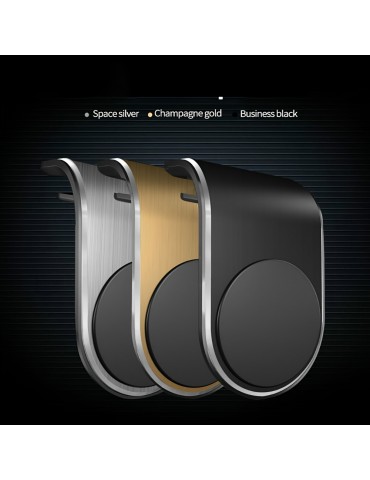 Magnetic Phone Car Holder With 2 Pieces Of Iron, Rotation Braccket.,Air Vent Magnet Mount, Smartphone Phone Holder In Car, For IPhone/ Samsung.