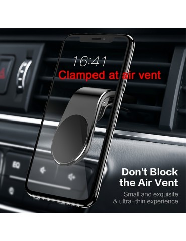 Magnetic Phone Car Holder With 2 Pieces Of Iron, Rotation Braccket.,Air Vent Magnet Mount, Smartphone Phone Holder In Car, For IPhone/ Samsung.