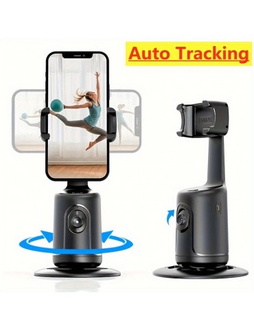 Auto Tracking Phone Holder Tripod Stand Smart Selfie Stick 360 Rotation Fast Face & Object Tracking Cameraman Robot Stand