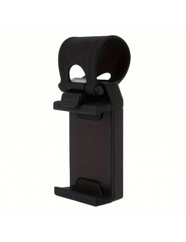 New Universal Car Mobile Phone Holder Car Steering Wheel Mobile Phone Bracket Car Navigation Frame Telescopic Clip